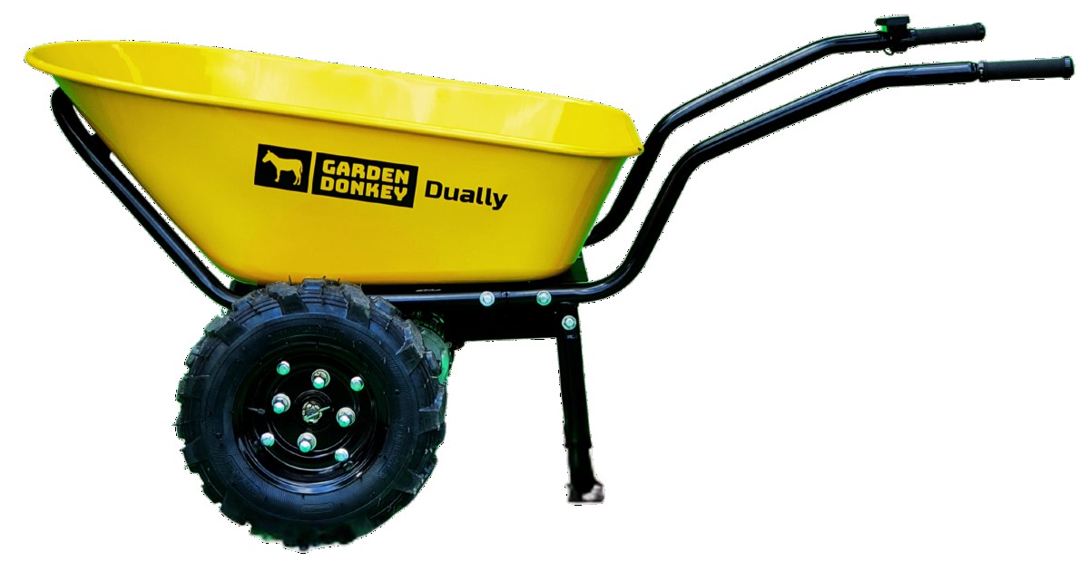 Modèle Double (Dually) — brouette motorisée à deux roues Garden Donkey