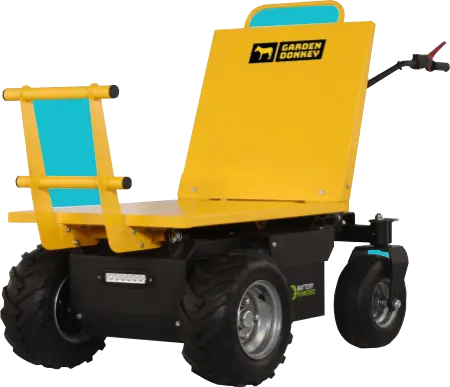 Garden Donkey HD outfitted with the Firewood Deck