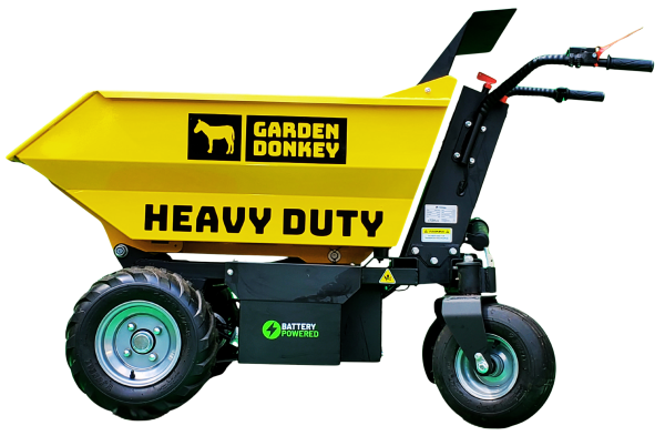 Garden Donkey HD outfitted with the Dump Box